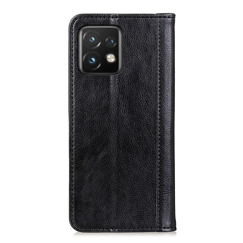 Flipové Puzdro Motorola Edge 40 Pro Kožené Puzdro Štýlová Štiepaná Koža