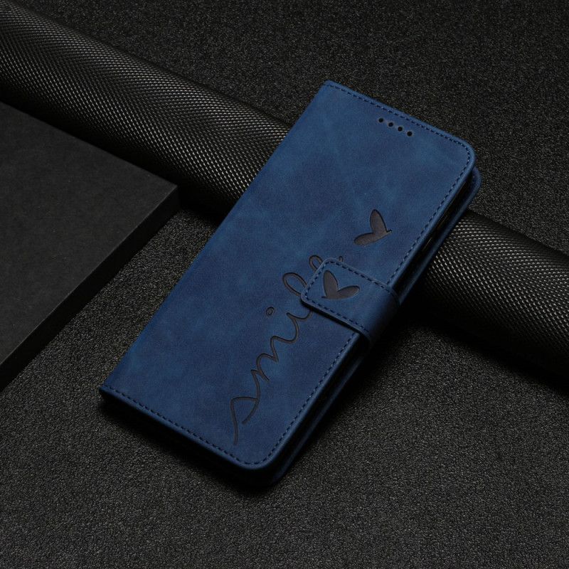 Kožené Puzdro Motorola Edge 40 Pro Usmejte Sa S Lanyardom