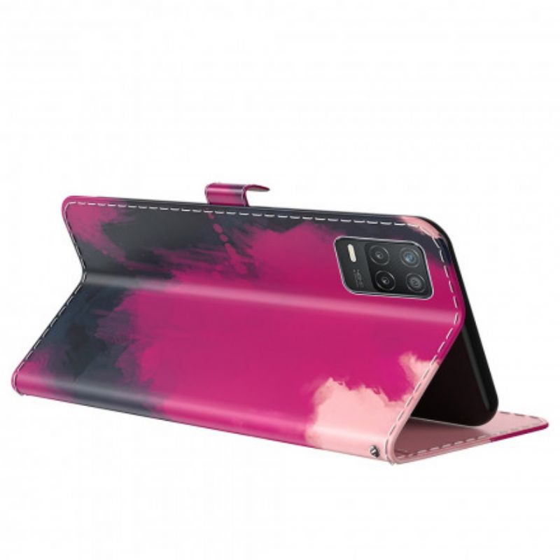 Kožené Puzdro Realme 8 5G Akvarel