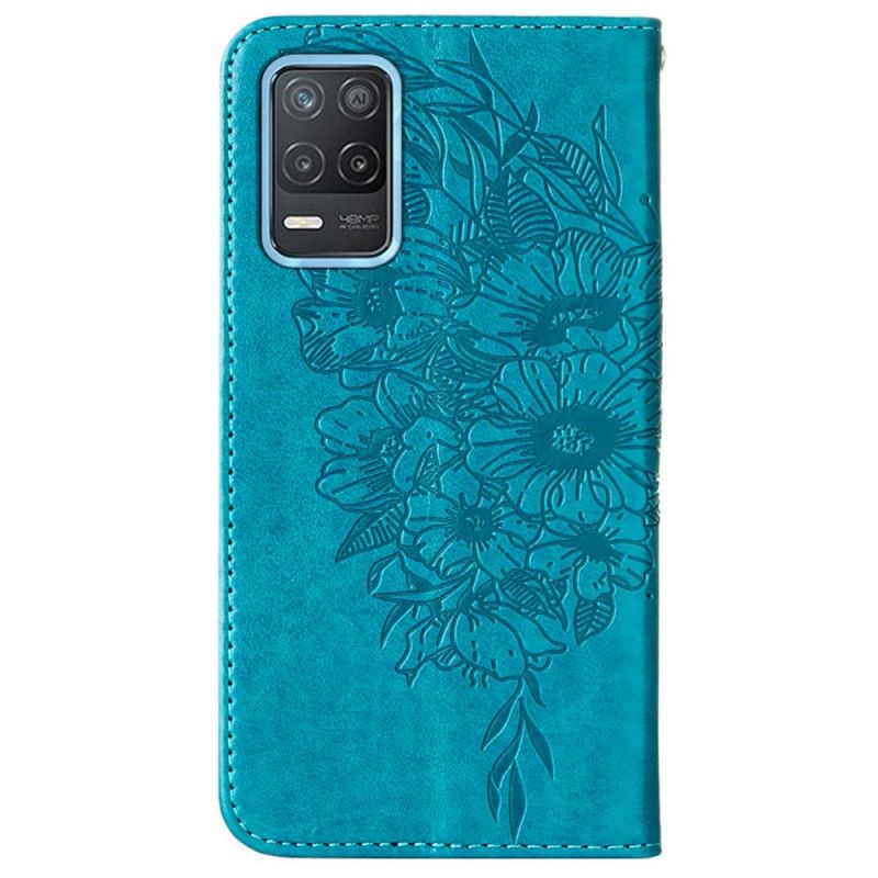 Kožené Puzdro Realme 8 5G Dizajn Motýľa