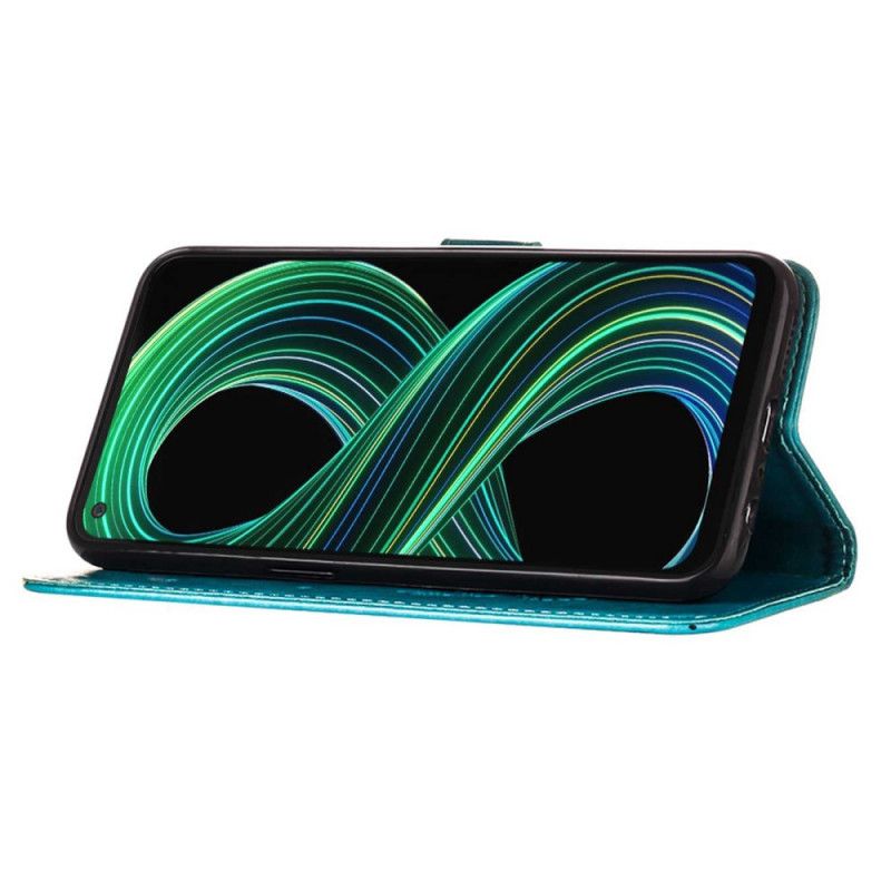 Kožené Puzdro Realme 8 5G Dizajn Motýľa