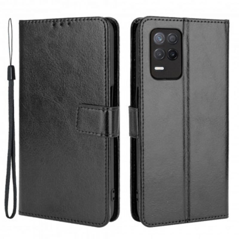 Kožené Puzdro Realme 8 5G Krikľavá Umelá Koža