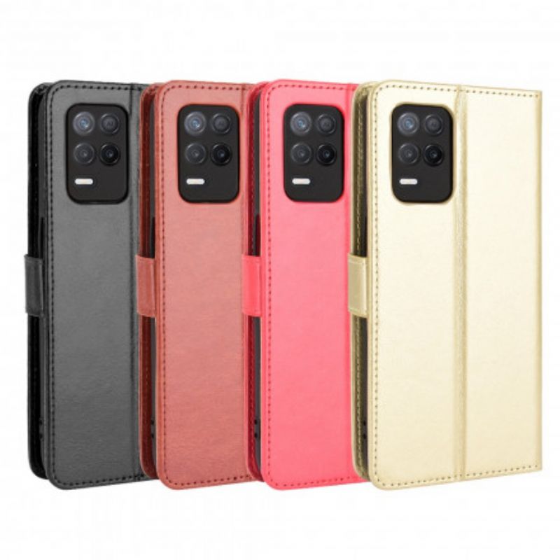 Kožené Puzdro Realme 8 5G Krikľavá Umelá Koža