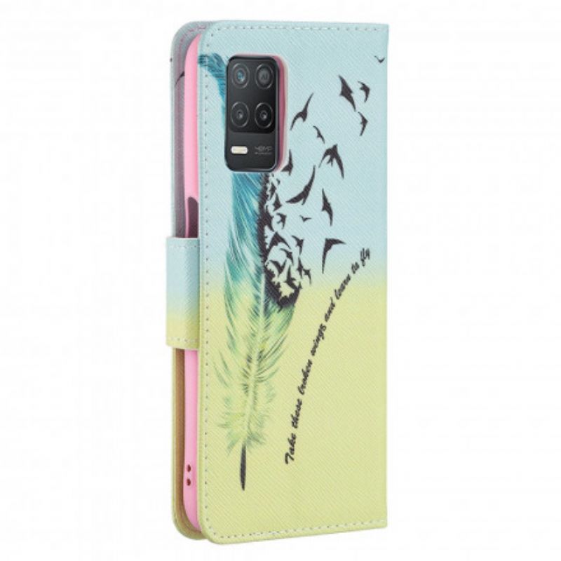 Kožené Puzdro Realme 8 5G Učiť Sa Lietať