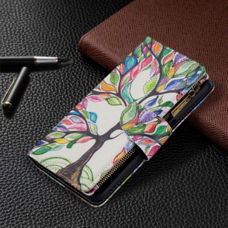 Kožené Puzdro Realme 8 5G Vrecko Na Stromček Na Zips