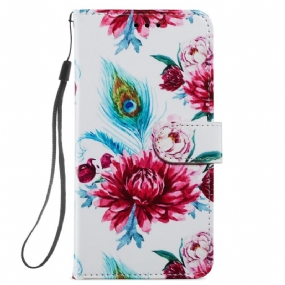 Kožené Puzdro Samsung Galaxy A34 5G Strappy Floral Fantasy