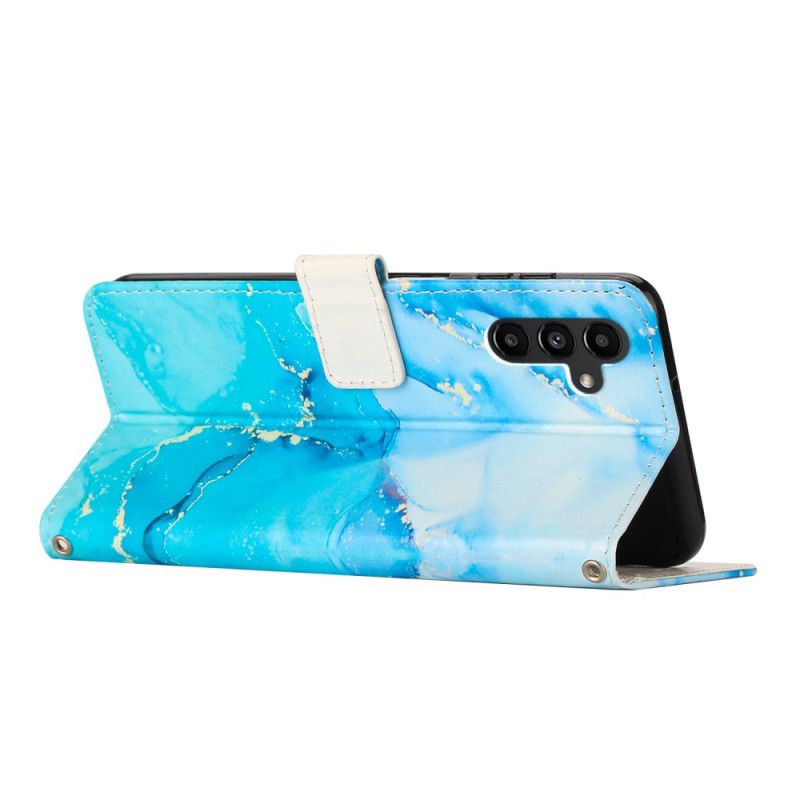 Kožené Puzdro Samsung Galaxy A34 5G Strip Mramor