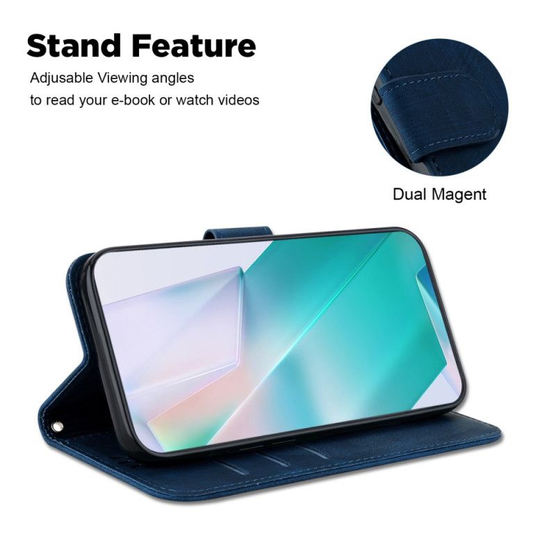 Kožené Puzdro Realme 12 Pro / 12 Pro Plus Malý Tiger S Popruhom
