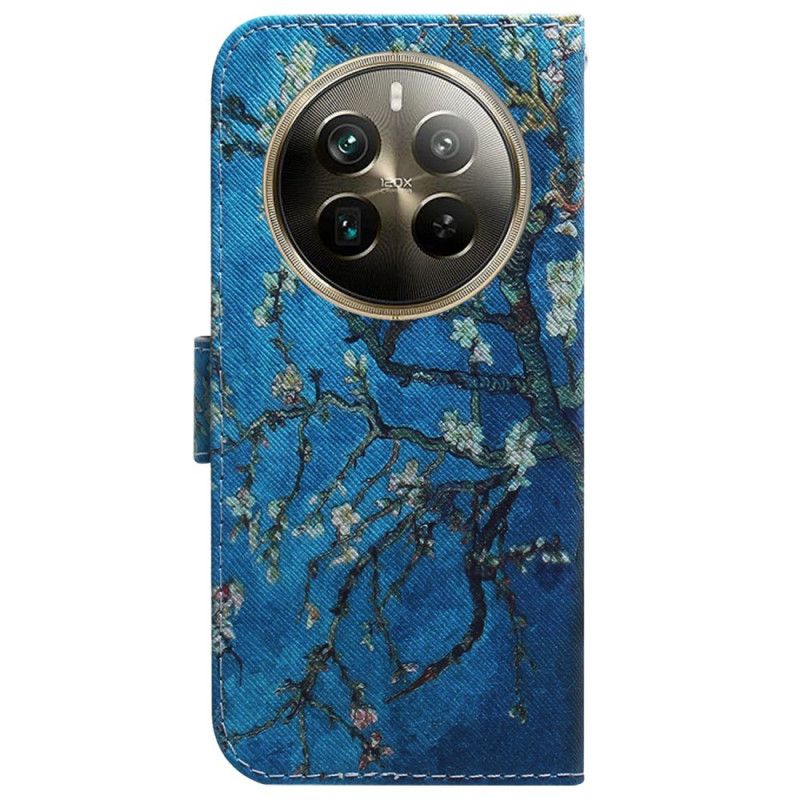 Kožené Puzdro Realme 12 Pro / 12 Pro Plus Marhuľové Kvety