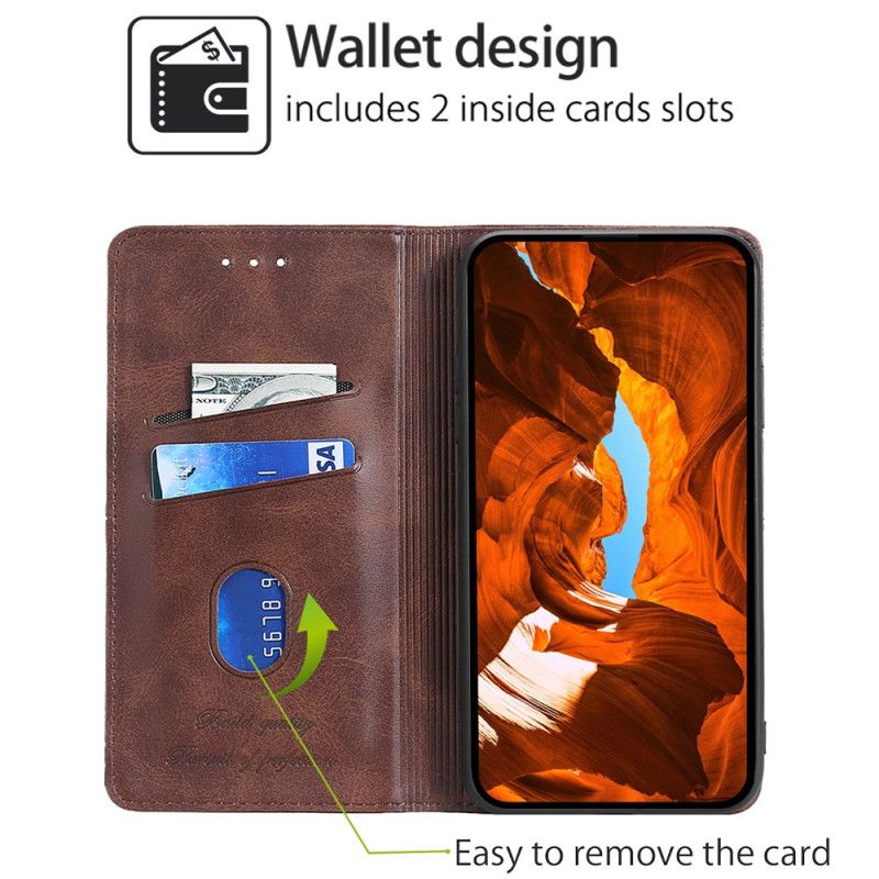 Kožené Puzdro Realme 12 Pro / 12 Pro Plus Retro Efekt