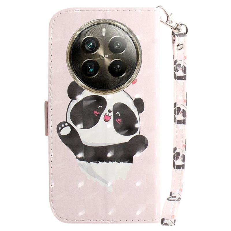 Puzdro Realme 12 Pro / 12 Pro Plus Panda Love With Strap