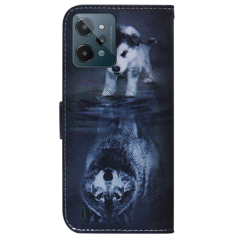 Kožené Puzdro Realme C31 Budúci Vlk