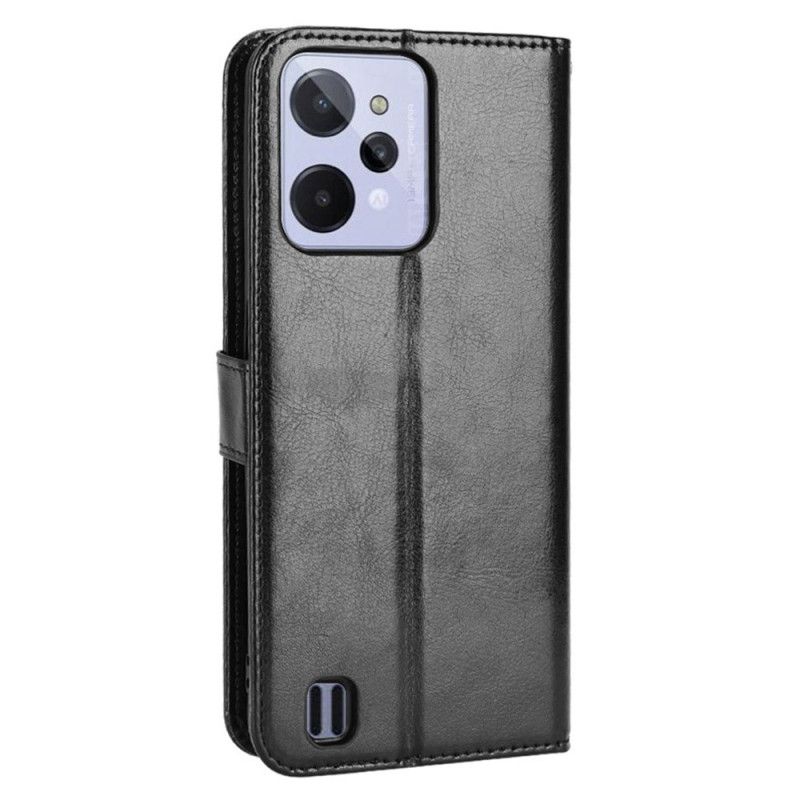 Kožené Puzdro Realme C31 Efekt Lesklej Kože