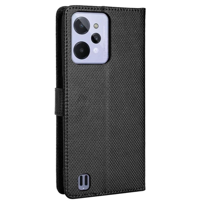 Kožené Puzdro Realme C31 Textúrovaný Efekt S Remienkom
