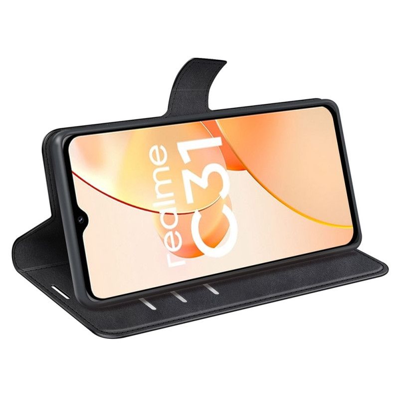 Kožené Puzdro Realme C31 Tradičná Umelá Koža