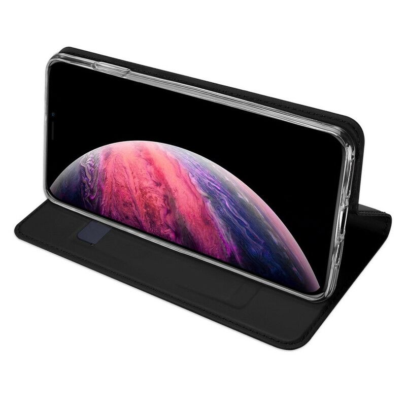 Flipové Puzdro iPhone 11 Pro Max Kožené Puzdro Skin Pro Series Dux Ducis