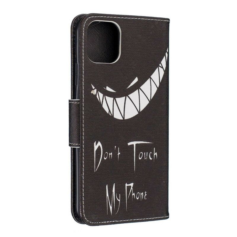Kožené Puzdro iPhone 11 Pro Max Diabolský Telefón