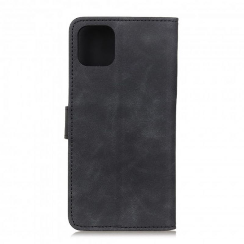 Kožené Puzdro iPhone 11 Pro Max Khazneh Vintage Kožený Efekt