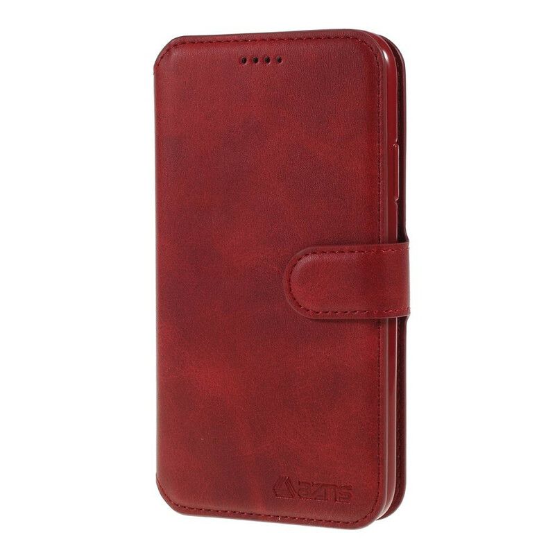Kožené Puzdro iPhone 11 Pro Max Kožený Efekt Azns