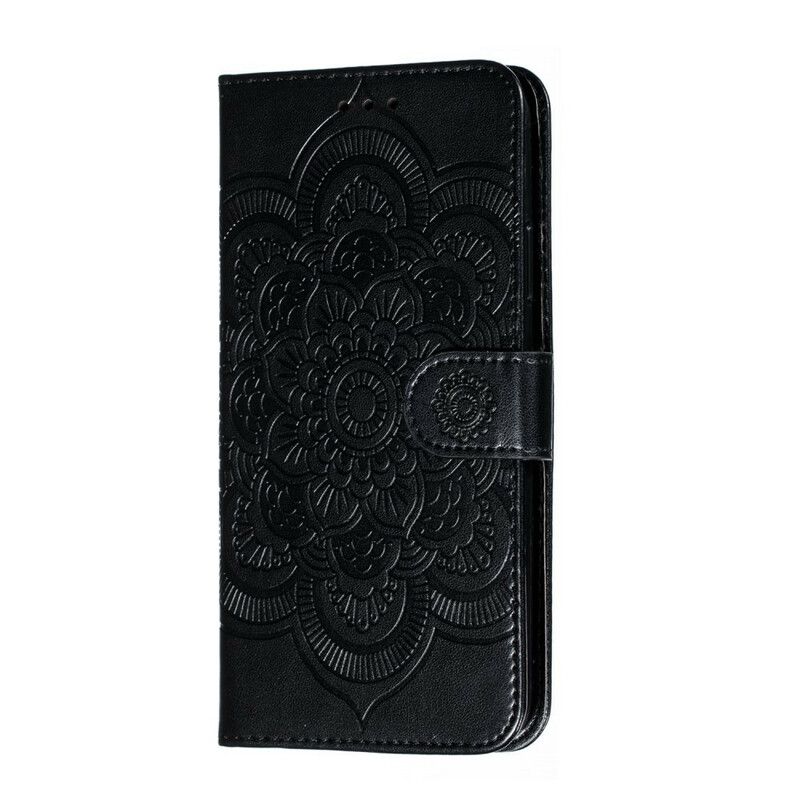 Kožené Puzdro iPhone 11 Pro Max Mandala S Plným Remienkom