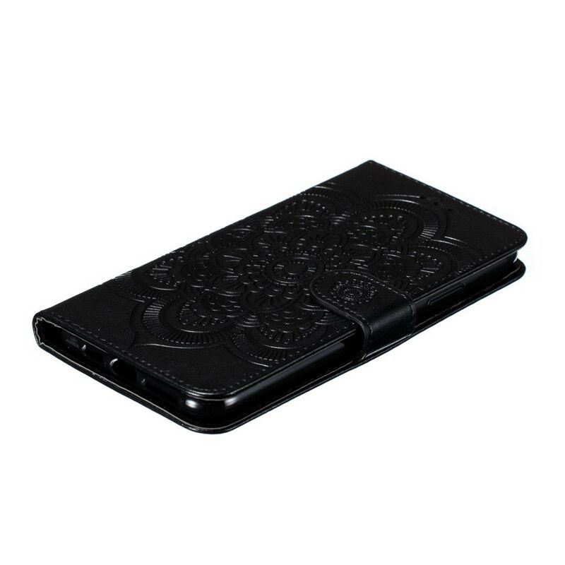 Kožené Puzdro iPhone 11 Pro Max Mandala S Plným Remienkom