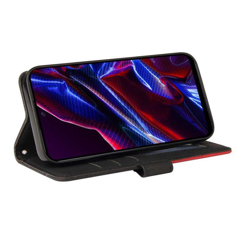 Flipové Puzdro Xiaomi Redmi Note 12 5G Dvojfarebný Remienok