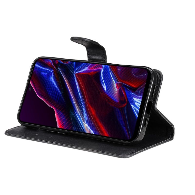 Flipové Puzdro Xiaomi Redmi Note 12 5G Obyčajné S Popruhom
