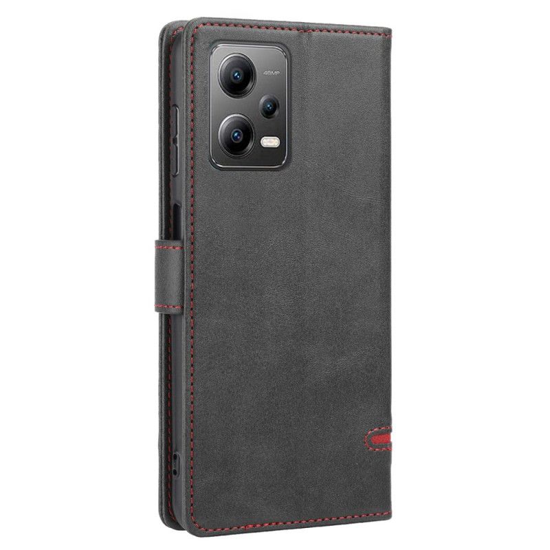 Kožené Puzdro Xiaomi Redmi Note 12 5G Efekt Línie Kože