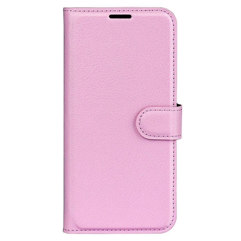 Kožené Puzdro Xiaomi Redmi Note 12 5G Klasický Kožený Efekt Litchi