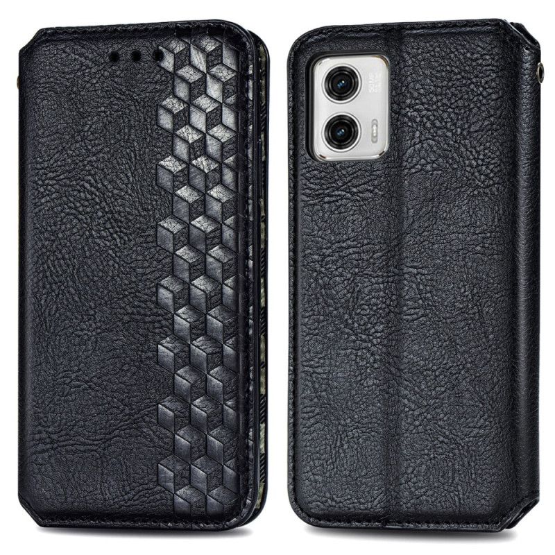 Flipové Puzdro Moto G73 5G Kožené Puzdro 3d Vzor