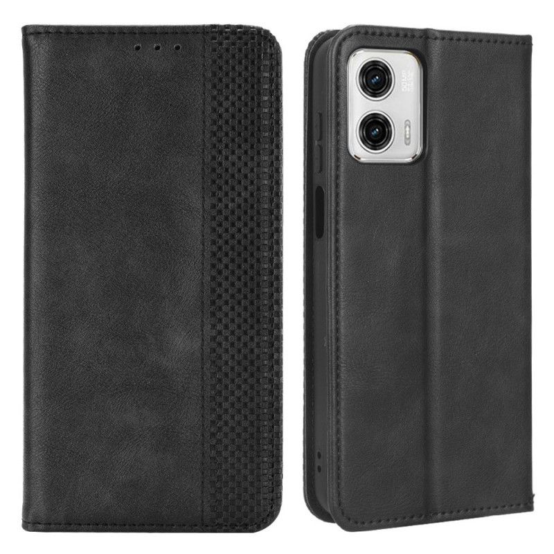 Flipové Puzdro Moto G73 5G Kožené Puzdro Štylizované