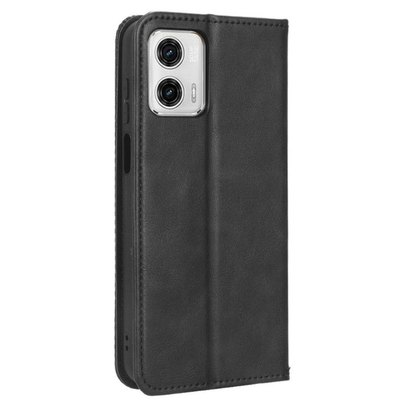 Flipové Puzdro Moto G73 5G Kožené Puzdro Štylizované