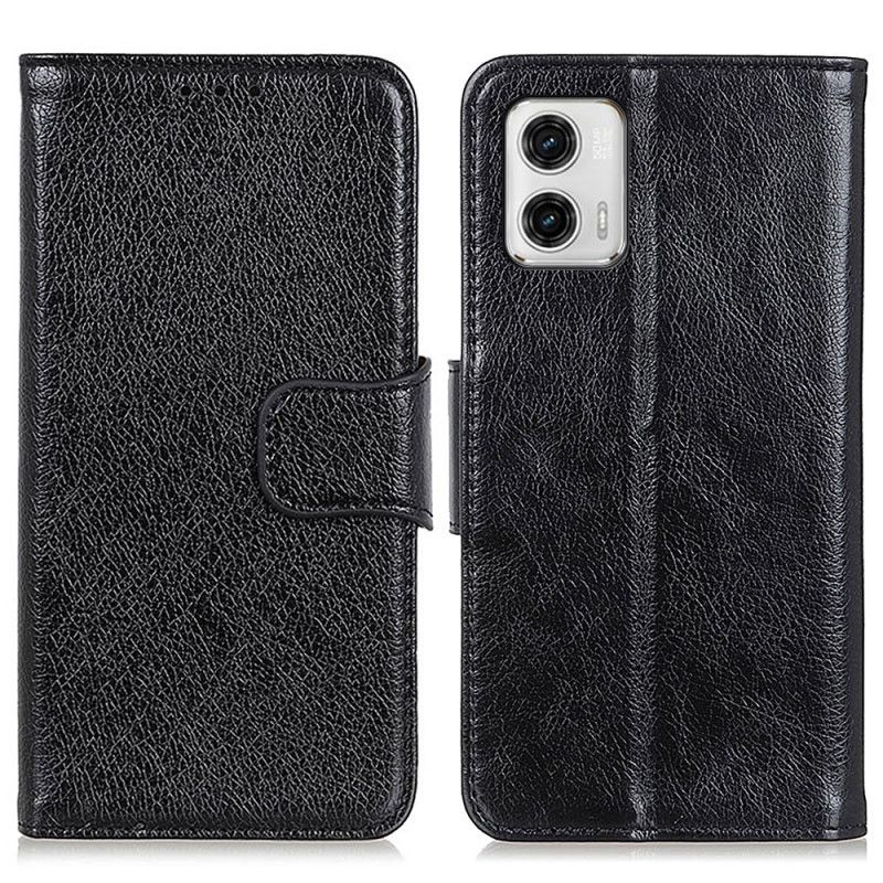 Flipové Puzdro Moto G73 5G Nappa Štiepaná Koža
