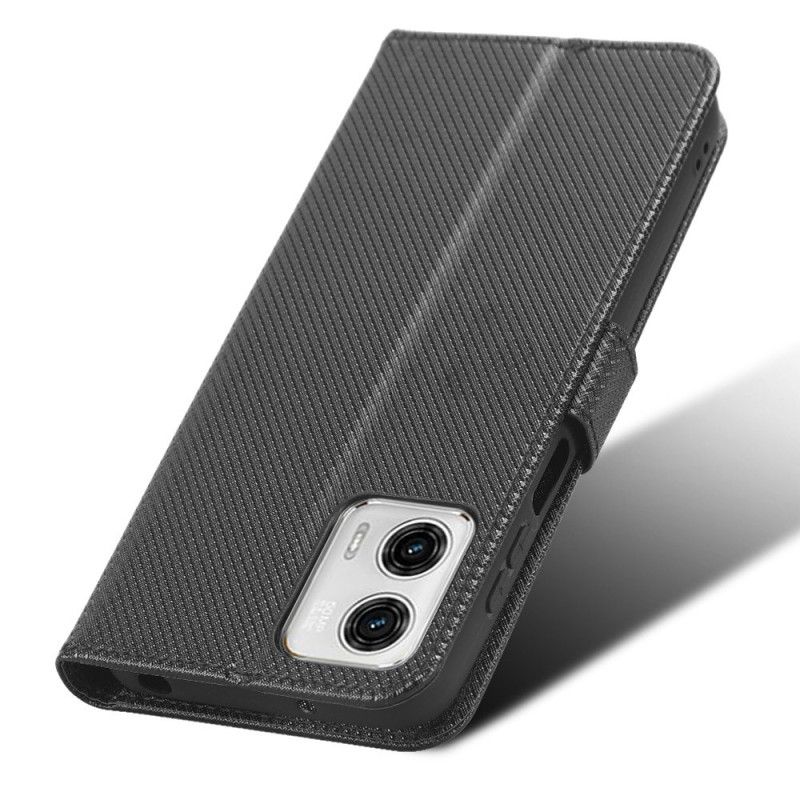 Flipové Puzdro Moto G73 5G Štýlový Remienok Z Umelej Kože