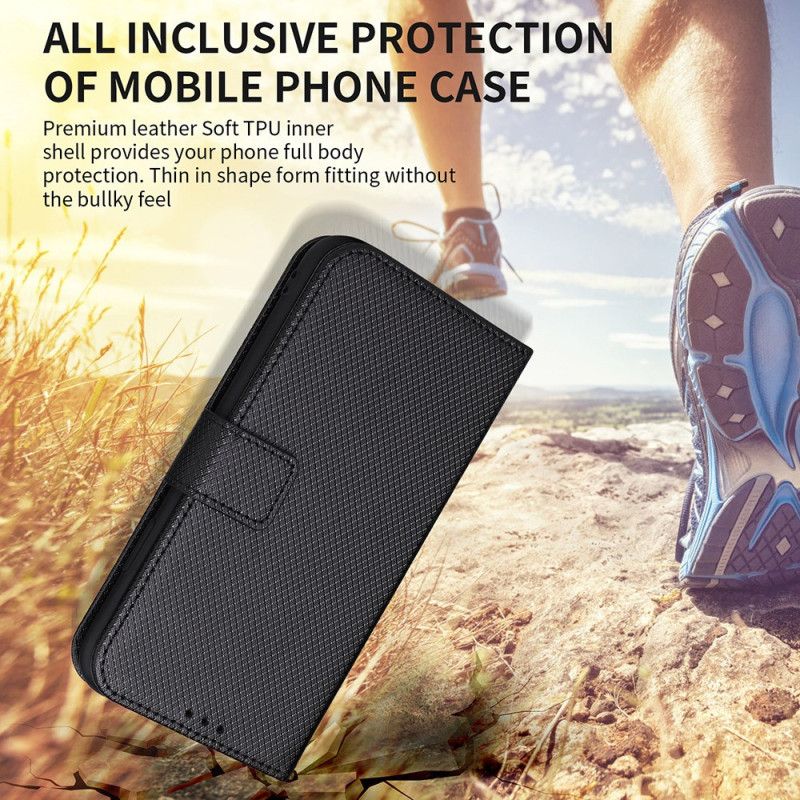 Flipové Puzdro Moto G73 5G Štýlový Remienok Z Umelej Kože