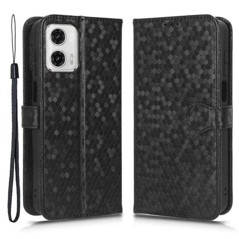 Kožené Puzdro Moto G73 5G 3d Strappy Design