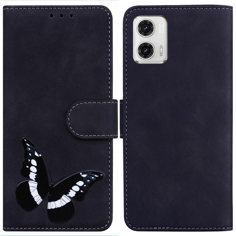 Kožené Puzdro Moto G73 5G Dizajn Motýľa