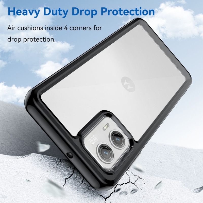 Kryt Moto G73 5G Transparentný Hybrid