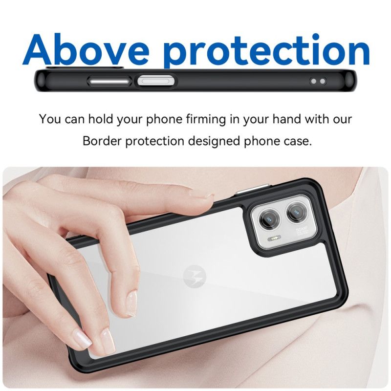 Kryt Moto G73 5G Transparentný Hybrid