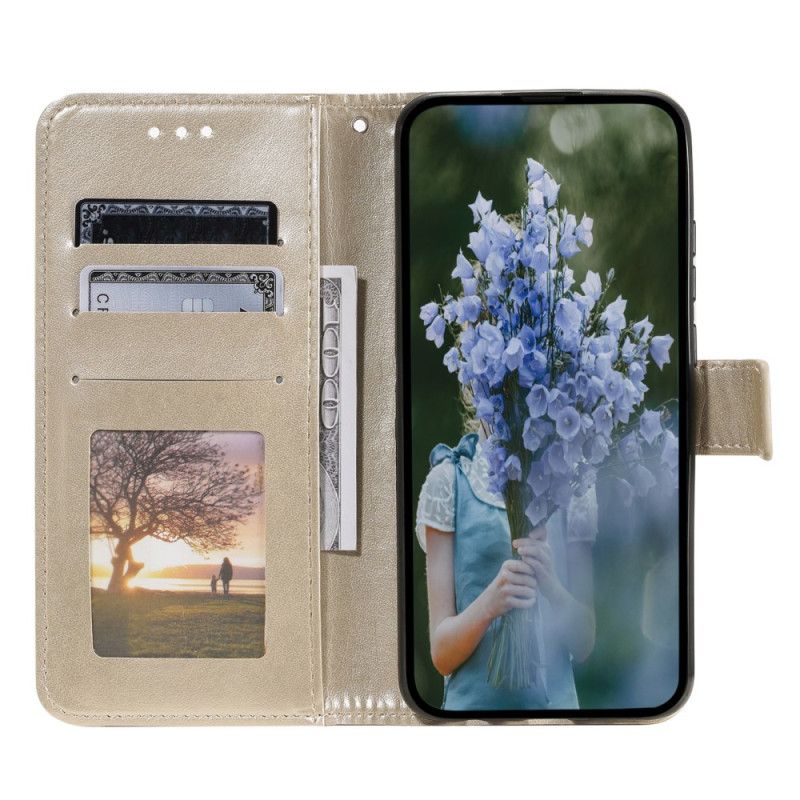Peňaženkový Kryt Moto G73 5G Slnečná Mandala