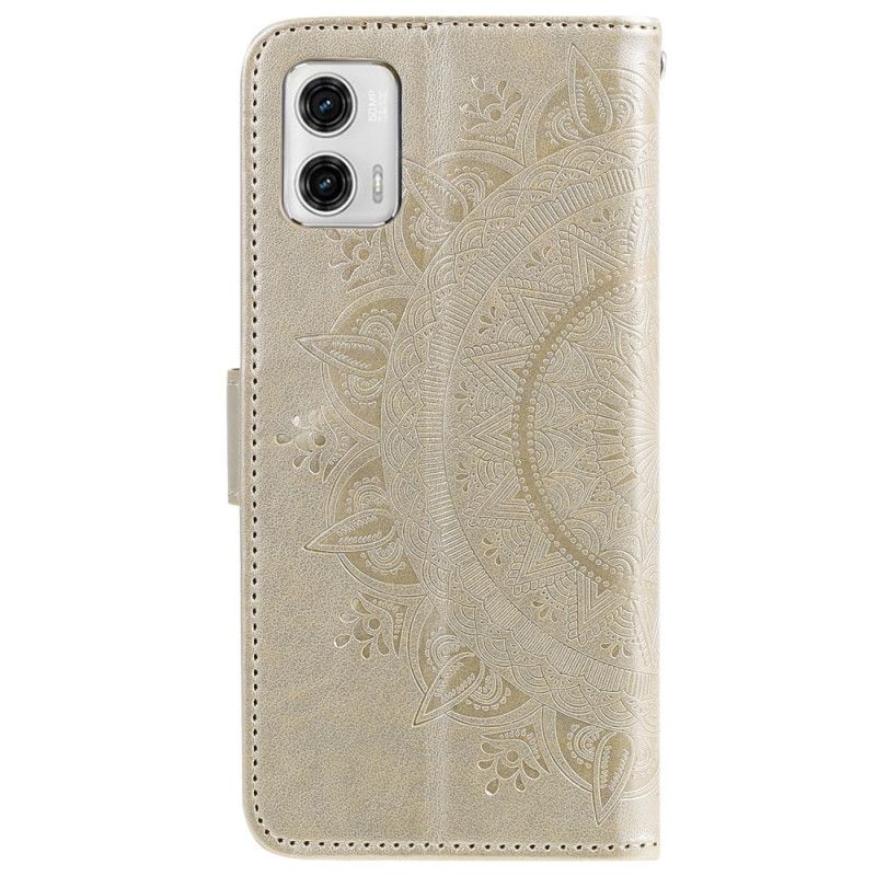 Peňaženkový Kryt Moto G73 5G Slnečná Mandala