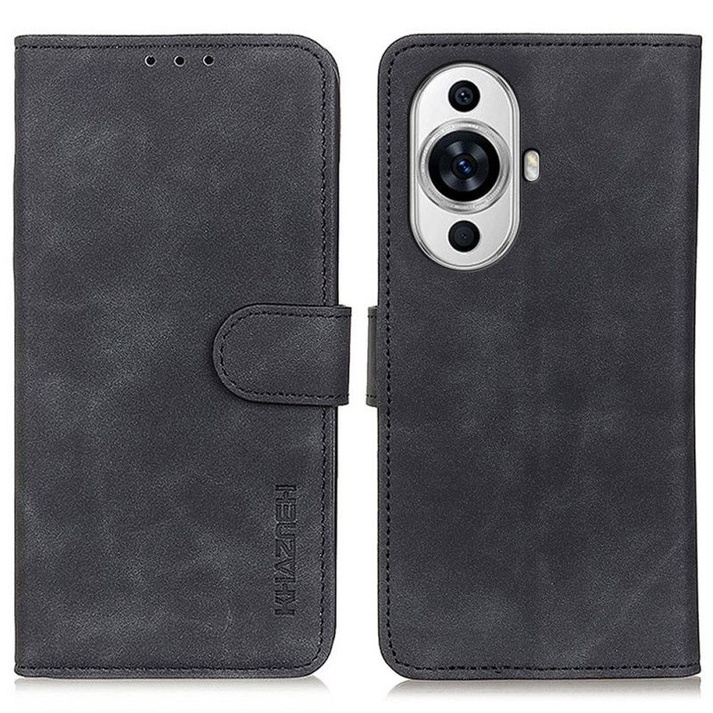 Kožené Puzdro Huawei Nova 11 Pro Kryt Na Mobil Vintage Kožený Efekt Khazneh