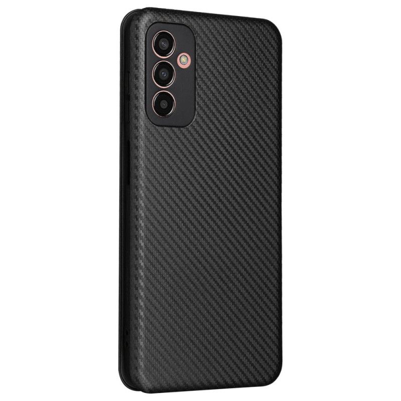 Flipové Puzdro Samsung Galaxy M13 Kožené Puzdro Uhlíkové Vlákno