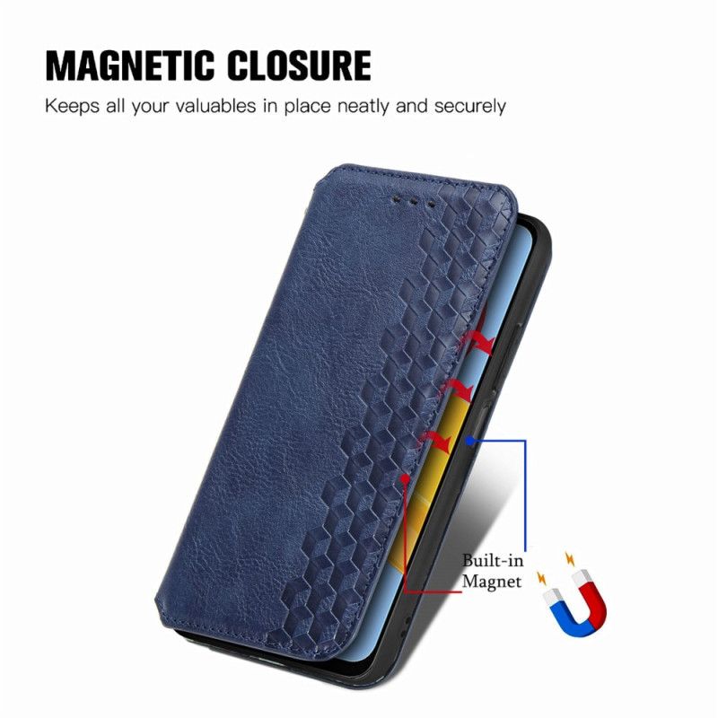 Flipové Puzdro Samsung Galaxy M13 Kožené Puzdro Vzor S Koženým Efektom