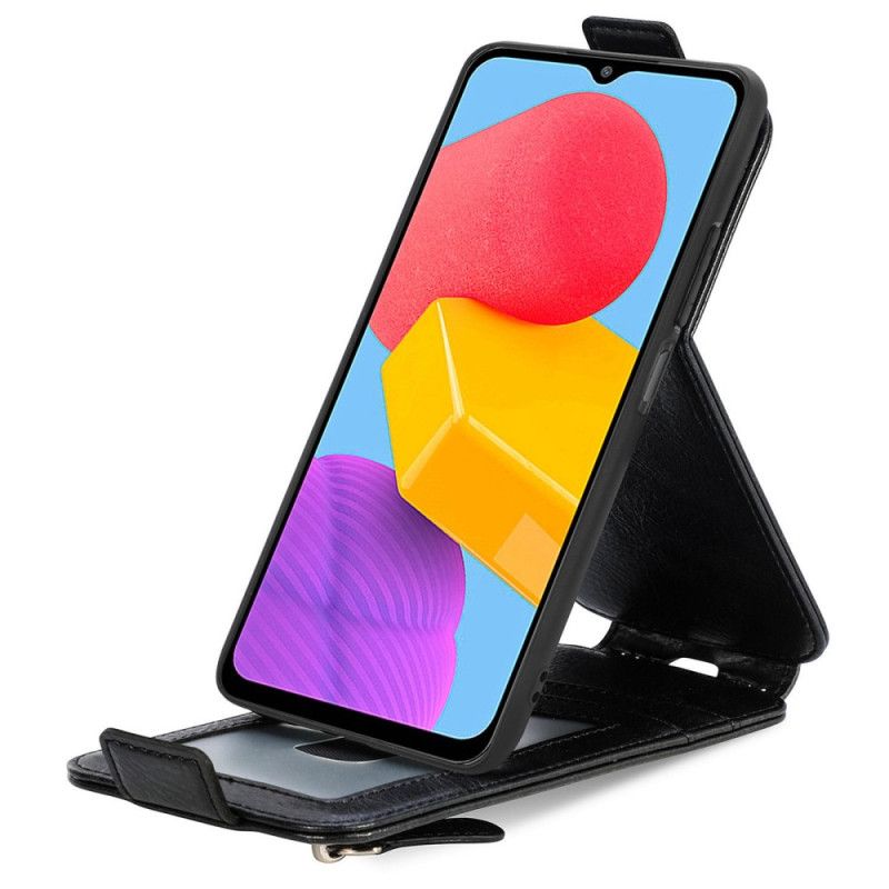 Kožené Puzdro Samsung Galaxy M13 Flipové Puzdro Peňaženka Na Mince S Vertikálnou Klapkou