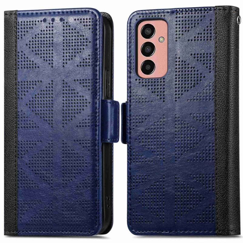 Kožené Puzdro Samsung Galaxy M13 Krížový Dizajn