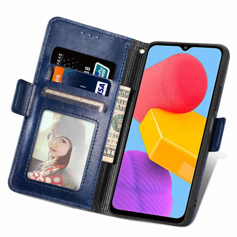 Kožené Puzdro Samsung Galaxy M13 Krížový Dizajn