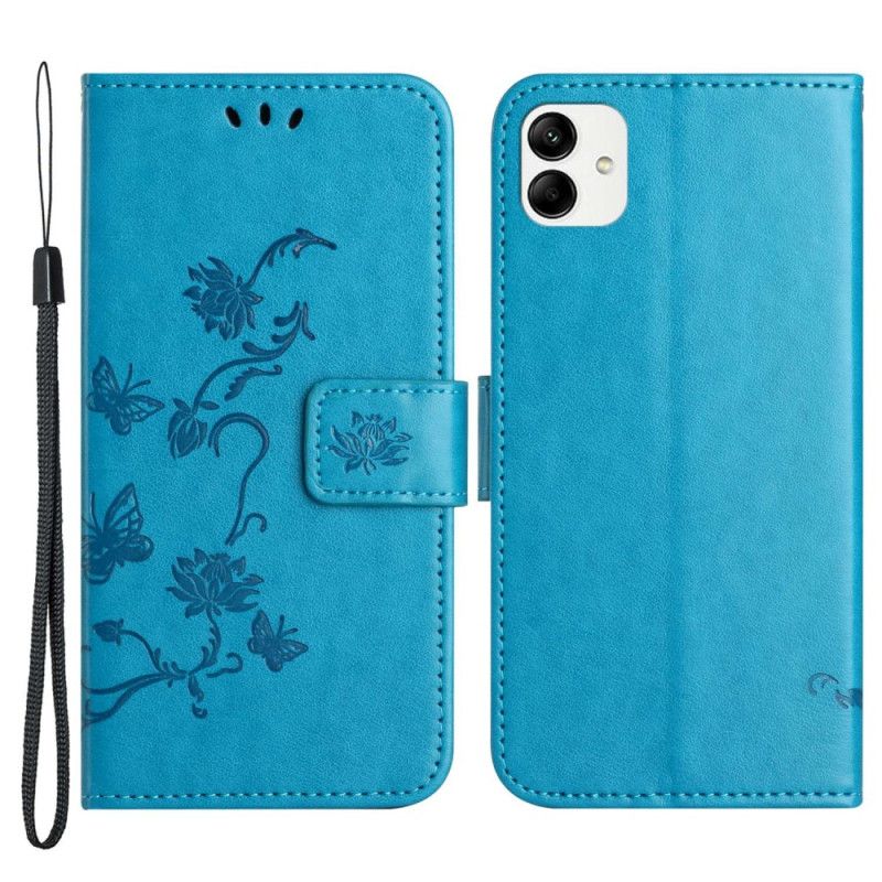 Kožené Puzdro Samsung Galaxy M13 Strappy Flowers
