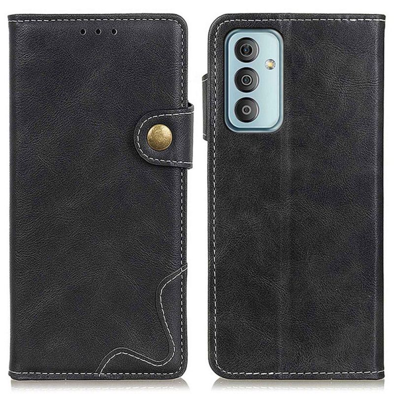 Kožené Puzdro Samsung Galaxy M13 Umelecké Tlačidlo