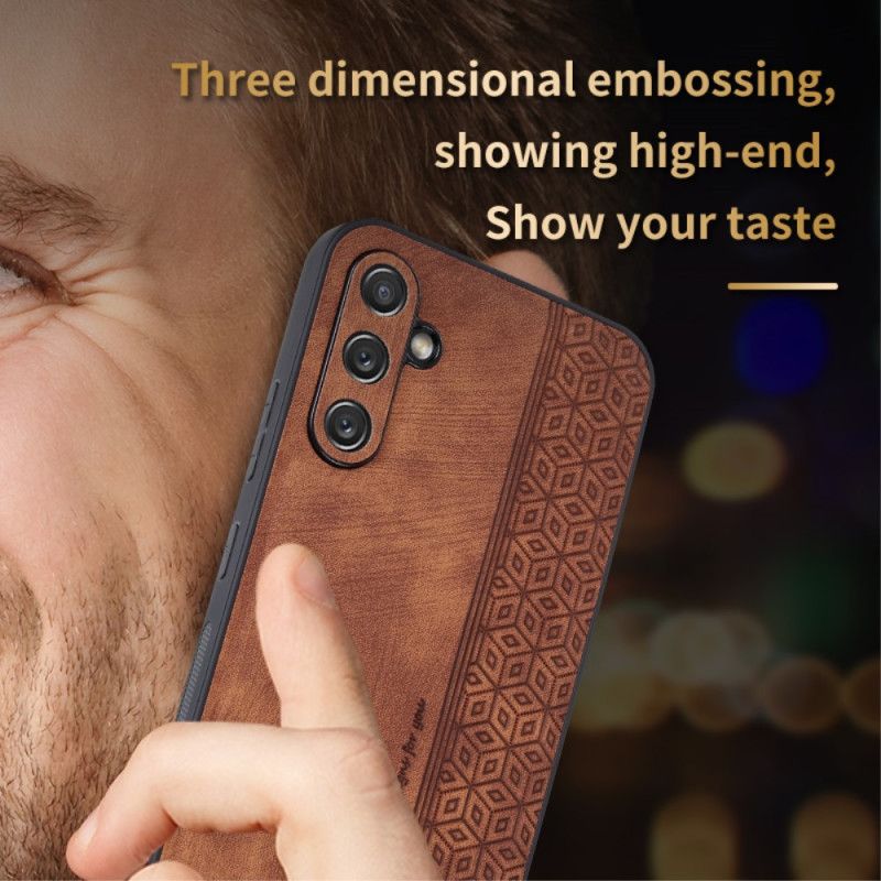 Kryt Samsung Galaxy A54 5G Kožený Efekt Azns